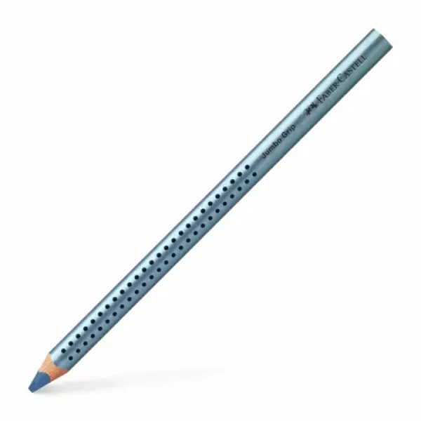 Faber-Castell Jumbo Grip Metallic - Pastelka - Modrá metalická 12 ks (110984)