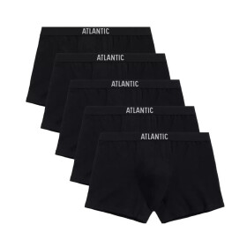 Pánske boxerky 5 pack 011 black - Atlantic černá L