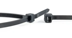 WKK 370x4,8 mm čierna / Sťahovacie pásky / plast / UV stabilný / rozpojiteľné / 100 ks (110226071)