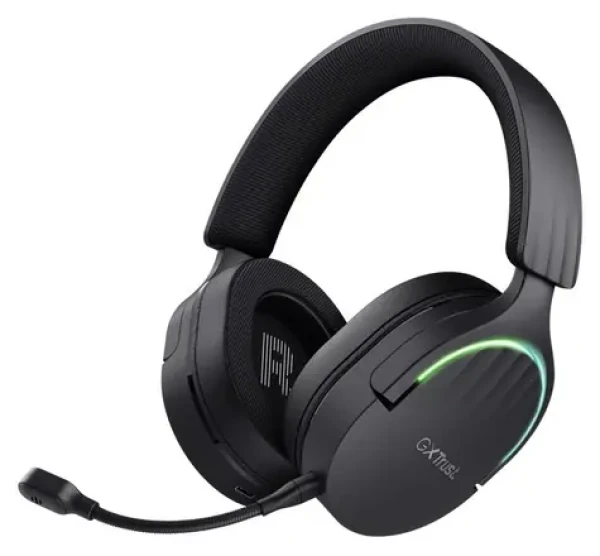 Trust GXT 491 Fayzo čierna / Herné slúchadlá / mikrofón / Bluetooth / USB-C / 3,5 mm jack / RGB (24901)