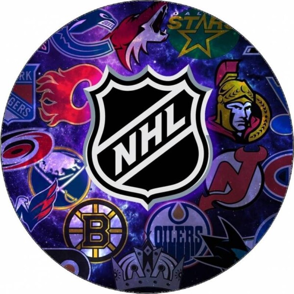 Jedlý papier logo NHL 19,5 cm - Pictu Hap - Pictu Hap