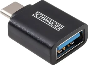 Schwaiger USB-C na USB-A čierna / Adaptér / USB 3.2 Gen 1 (CAU310 533)