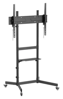 Equip Podlahový stojan TV 55"-100" čierny / Podlahový stojan / nosnosť 70 kg / VESA max. 800x600 / výškovo nastaviteľný (650637)