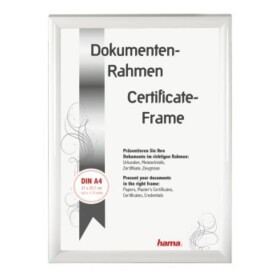 Hama 66694 vymeniteľný fotorámček Formát papiera: A4 biela; 66694