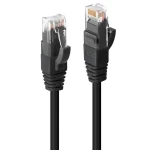Lindy U/UTP Cat6 čierna / Sieťový kábel / 1 m / RJ-45 / LSZH (45432)