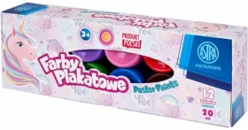 ASTRA Temperové farby 12x20ml Jednorožec / od 3 rokov (5901137160313)