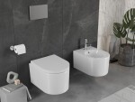 MEXEN/S - Sofia Závesná WC misa vrátane sedátka s pomalým trwarda, duroplast, biela 30540200