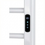 CERANO - Elektrický sušiak uterákov Ramus, s displejom - 160W - biela lesklá - 1400x30 mm CER-679310