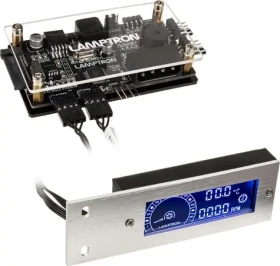Lamptron TC20 strieborná / Regulátor otáčok ventilátorov a RGB LED / PCI slot / 1 kanál (LAMP-TC20S)