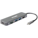 D-Link DUB-2327 6 portů USB-C® (USB 3.1) MultiPort húb antracitová; DUB-2327