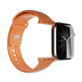 Puro Icon oranžová / Silikónový remienok / pre Apple Watch 44/45/46/49 mm