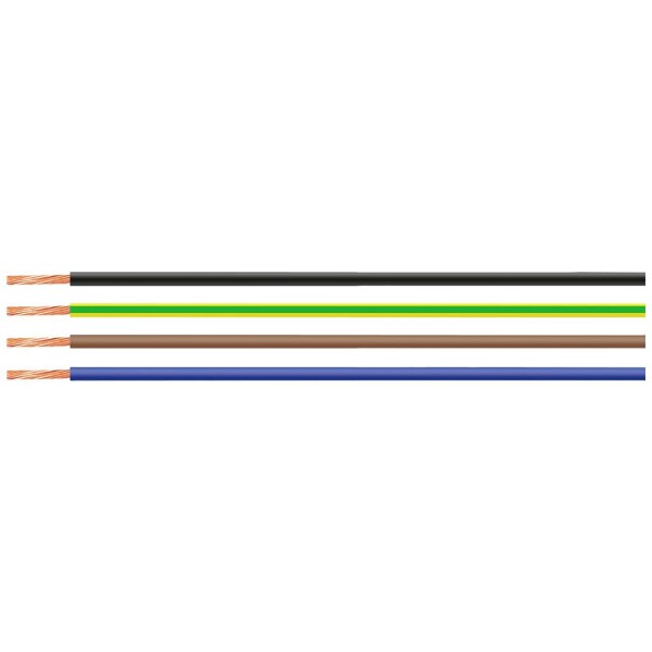 HELU 28956-2500 jeden drôt, H05V-K, 1 x 1 mm², červenobiela, 2500 m; 28956-2500