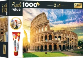 Trefl - Puzzle - 2v1 Amfiteáter Fláviám, Rím, Taliansko s lepidlom