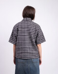 Carhartt WIP W' S/S Michigan Shirt Kander Check, Black M