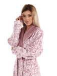 FLORA župan se šálovým límcem model 7863184 Vestis Velikost: Řezání: dlouhý župan se šálovým límcem Barva: 4303 mauve mist listy