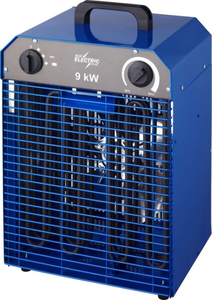 Dedra Varmeblæser 9kw - Varmeblæser med regulerbar termostat. 4-trinsomskifter 400V