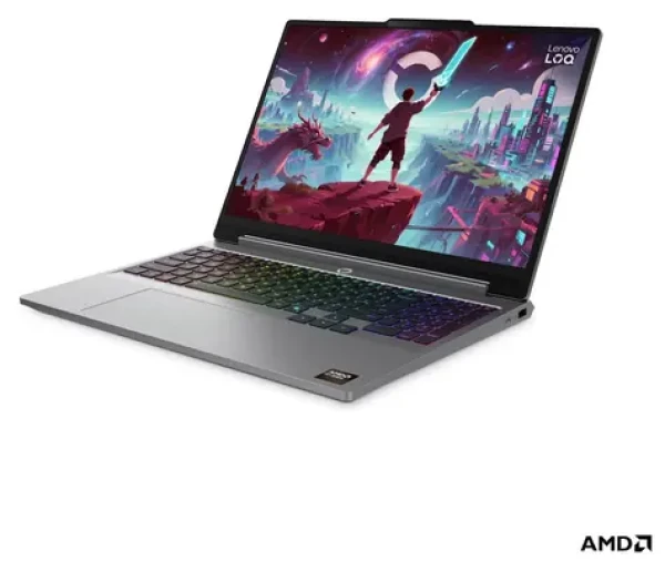 Lenovo LOQ 15AHP11 sivá / Herný notebook / 15,3" WQXGA / AMD RYZEN 7 250 / 32 GB / 512 GB SSD / RTX 5060 8GB / Bez OS (83TN007WCK)