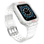 Hurtel Apple Watch 42/44/45 mm transparentný / Ochranný kryt s remienkom / zosilnené prevedenie