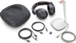 Poly Poly Voyager Surround 85 - Voyager Surround 80 series - Headset - ohrumschliessend - Bluetooth - kabellos - aktive Rauschunterdruckung - Adapter USB-C via Bluetooth - Schwarz - UC-zertifiziert