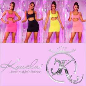 Sexy KouCla Mini Dress with Cut Outs Einheitsgroesse