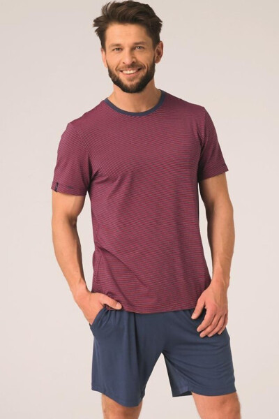 PÁNSKE PYŽAMO MNS 319 A26 ČERVENO-ZELENÁ XXL