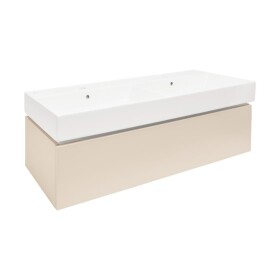 Kúpeľňová skrinka s umývadlom SAT Feel 120x30x46 cm pieskovo béžová mat SATFEEL120BEU2 SATFEEL120BEU2