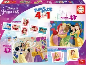 Educa Súbor hier Disney princeznej 4v1