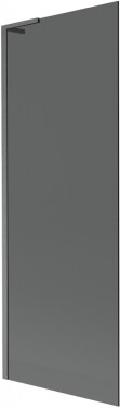 MEXEN/S - Next L vaňová zástena FIX 70 x 150, grafit, grafit kartáčovaná 895-070-000-03-40-66