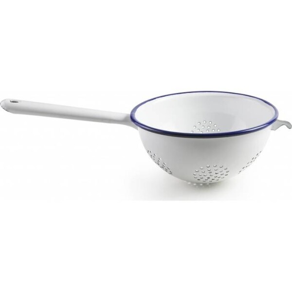 Smaltovaný cedník s modrým okrajom 18 cm - Ibili - Ibili