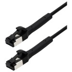 Maxtrack TI42-5L RJ45 sieťové káble, prepojovacie káble CAT 8.1 U/FTP 5 m čierna jednoduché tienenie, flexibilný 1 ks; TI42-5L