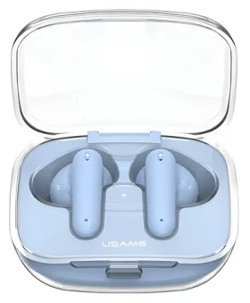 USAMS US-BE16 TWS modrá / Bezdrôtové slúchadlá do uší / Bluetooth 5.3 / AAC / výdrž 6 h (BHUBE03)