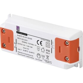 TRU COMPONENTS TC-YSL15F-1201250 napájací zdroj pre LED konštantné napätie 15 W 1.25 A 12 V/DC schválenie nábytku, prepätia, montáž na nehorľavom povrchu; TC-13492684