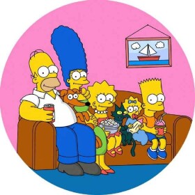 Jedlý papier Simpsons 19,5 cm - Pictu Hap - Pictu Hap