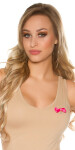 Trendy KouCla Tanktop with bows Einheitsgroesse