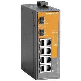 Weidmüller IE-SW-EL10-8GTPOE-2GESFP priemyselný ethernetový switch 10 / 100 / 1000 MBit/s funkcia PoE; 2682410000