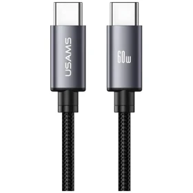 USAMS U91 Tarnish / Dátový kábel / USB-C (M) - USB-C (M) / 60 W PD / 1 m (SJ769USB01)