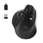 PORT CONNECT ERGONOMIC TRACKBALL čierna / Bezdrôtová ergonomická myš / 2.4 Ghz / USB-A/C / 1600 DPI (900719)