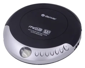 Denver DMP-391 čierna / Prenosný CD prehrávač / MP3 / 2x AA (111181100100)