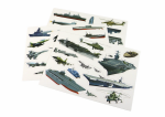 Mamido Sada Vzdelávacích Magnetických Puzzle s Motívom Vojenských Lodí