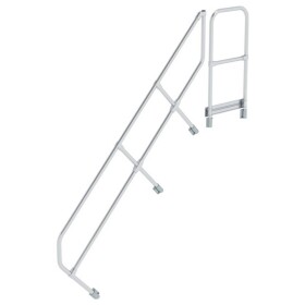 MUNK Günzburger Steigtechnik 600508 Munk Druhé zábradlie na schody s plošinou 45° 8 schodov 1 ks; 600508