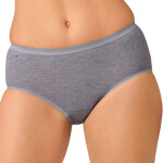 Dámske nohavičky Basic midi grey plus - Sloggi melanž 5XL