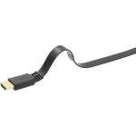 SpeaKa Professional HDMI prepojovací kábel Zástrčka HDMI-A, Zástrčka HDMI-A 2.00 m čierna SP-9075620 4K UHD, audio return channel, pozlátené kontakty, odolný; SP-9075620