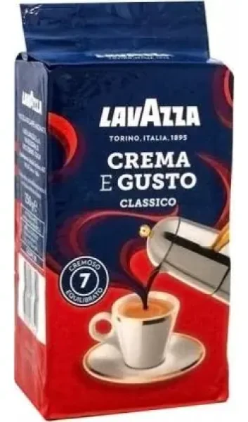 Lavazza Crema e Gusto 250 g / Mletá káva / zmes Arabica Robusta (8000070038769)