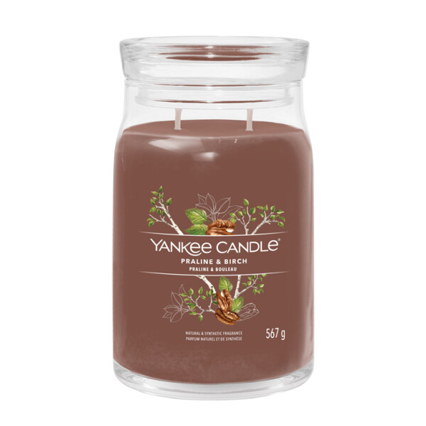 Yankee Candle Signature Praline amp; Birch veľký pohár 567g / doba horenia až: 90h (5038581128832)