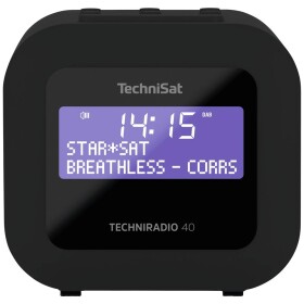 TechniSat TECHNIRADIO 40 rádiobudík DAB+, FM s USB nabíjačkou čierna; 0000/2940 - TechniSat Techniradio 40 čierny