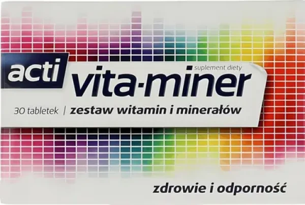 Aflofarm Vita-miner Zdravie a odolnosť / Výživový doplnok / 30 dražé (7381)