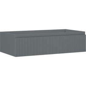 MEXEN/S - Rivel kúpeľňová skrinka pod umývadlo 90, 1 šuplík, reliéf, grafit mat 91A20-09023-1-BF66