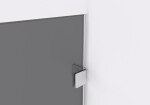 CERANO - Sprchová zástena Walk-in Orbis Ľ/P - 8 mm - chróm, grafitové sklo - 100x200 CER-978741