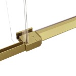HOPA - Sprchové dvere BELVER GOLD NEW - Farba rámu - Zlatá, Rozmer A - 150, Smer zatvárania - Univerzálny Ľavé / Pravé, Výplň - Číre bezpečnostné sklo - 8 mm BCBELV15BGCN