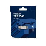 Patriot TAB T560 64GB strieborná / Flash disk / USB-A + USB-C / USB 3.2 Gen 1 / čítanie: 120 MB/s (PS64GT560DS5D)